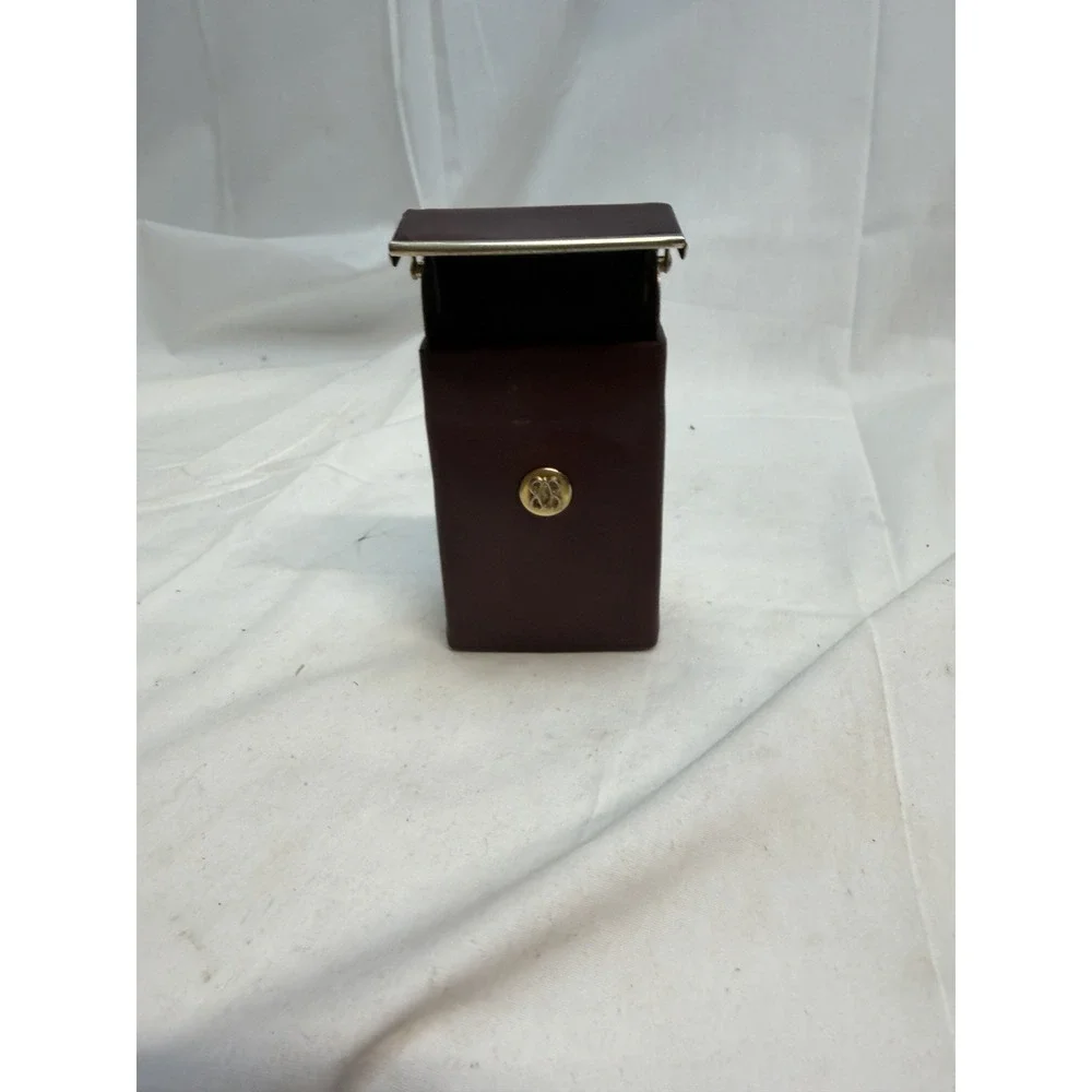 Vintage-BOSCA Elevator Lift Cigarette Leather Case with Logo -